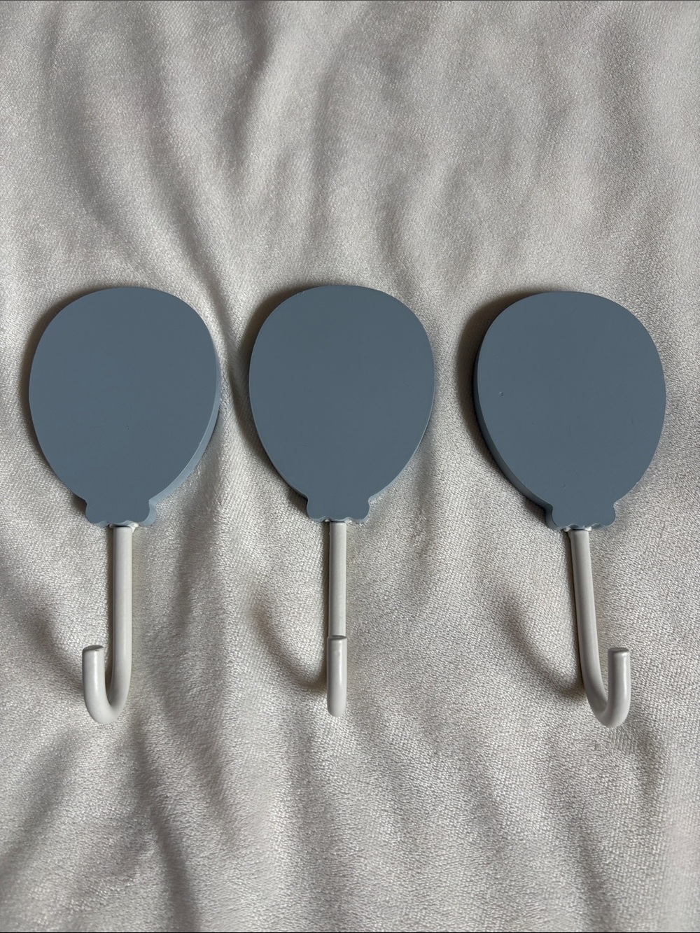 H&M Gray Blue Balloon-Shaped Wall Hooks - Set of 3